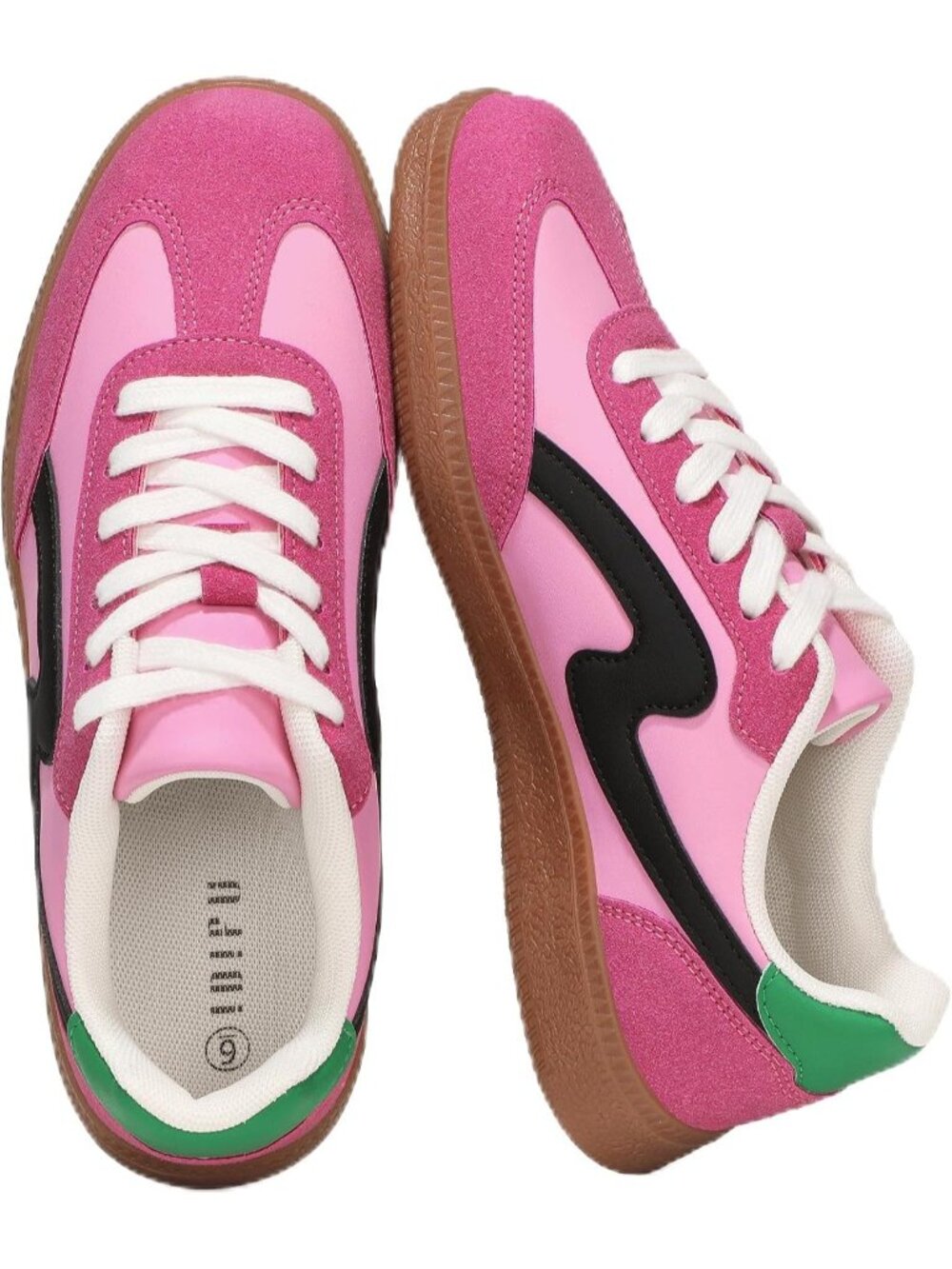 Women's Hot Pink Fashion Sneakers Comfortable Cute Casual Tennis Shoes Non Slip